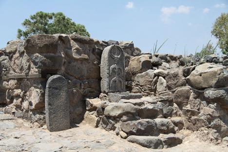 Ruines Bethsaida, Israël, lieu des fouilles archéologiques. © Chmee2
