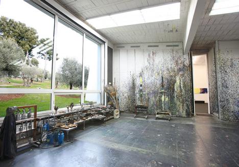 L'atelier de Hans Hartung à Antibes © Fondation Hartung-Bergman