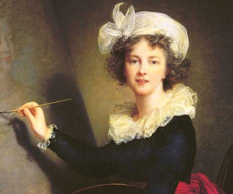Élisabeth Vigée Le Brun, Autoportrait (détail), 1790, huile sur toile, 100 x 81 cm, Corridor de Vasari, Florence. © Art Renewal Center