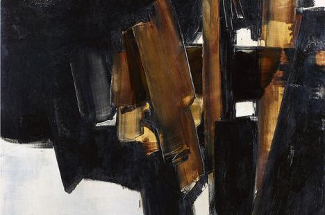 Pierre Soulages, Peinture 200 x 162 cm, 14 mars 1960, huile sur toile. © Tajan.