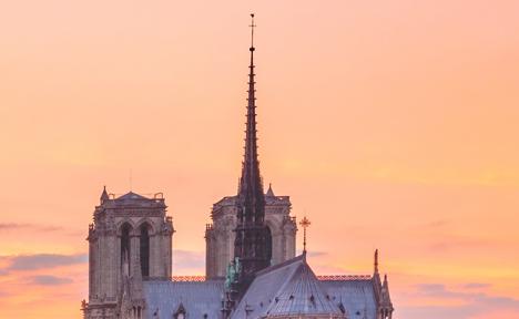 La flèche de la cathédrale Notre-Dame de Paris - Photo courtesy World Monuments Fund