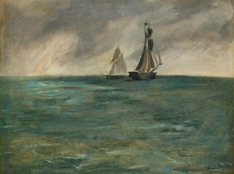  Édouard Manet, Marine, Temps d'orage, 1873, huile sur toile, 55 x 72 cm. © Photo Mick Vincenz/Kunstmuseum Bern. 