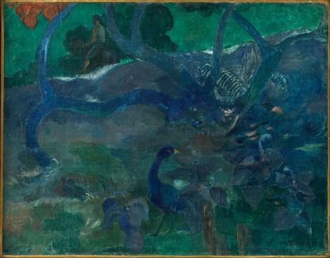 Paul Gauguin, Te Bourao (II), 1897-1898, huile sur toile, 73 x 2 cm. © Artcurial.