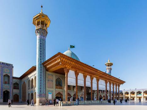 La mosquée de Shah Cheragh à Shiraz. © Photo Diego Delso, 2016, CC BY-SA 4.0.