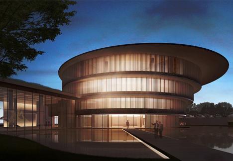 Vue d'architecte du futur musée HEM conçu par Tadao Ando © HE Art Museum