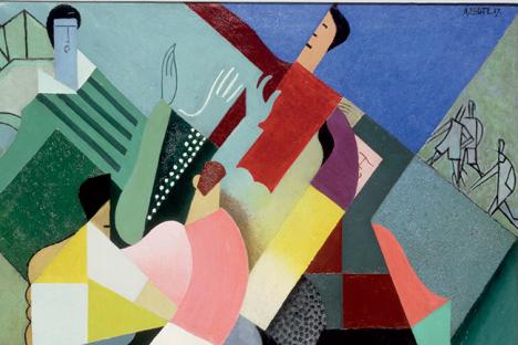 André Lhote, Rugby, 1917, Centre Pompidou, Paris. © MNAM-CCI, dist. RMN-Grand-Palais/Jean-François Tomasian.