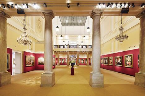 Exposition sur les maîtres de la peinture ancienne à l'intérieur de la maison de ventes Dorotheum à Vienne en Autriche. © Photo G. Wasserbauer.