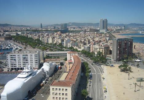 Le quartier de la Barceloneta où devait emménager l'annexe du musée de l'Ermitage, Barcelone, Espagne. © Photo CGE