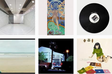 Impression écran du compte Instagram de la galerie Loevenbruck avec une sélection d'oeuvres de son programme « Pas un jour sans une oeuvre » © galerie Loevenbruck - 30 mars 2020