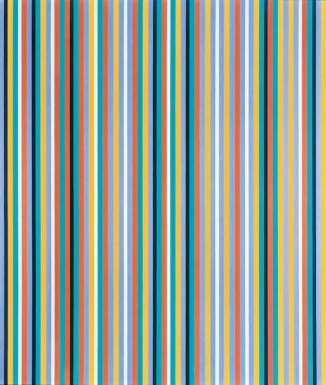 Bridget Riley, Cool Edge, 1982, huile sur toile, 142 x 120 cm. © Sotheby's