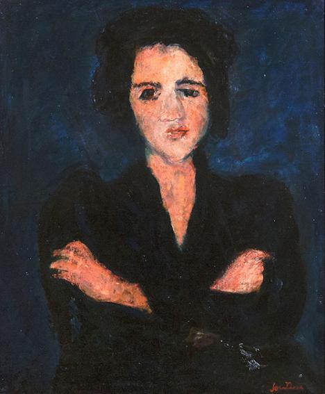 Chaïm Soutine, Eva, 1928, huile sur toile, 65 x 54 cm. © Photo Aliaksandr Aliakseyeu & Aleh Lukashevich, PD-Art