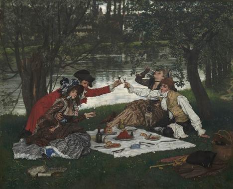 James Tissot, Partie carrée, 1870, huile sur toile, 120 x 145 cm, Musée des beaux-arts du Canada, Ottawa. © Photo MBAC