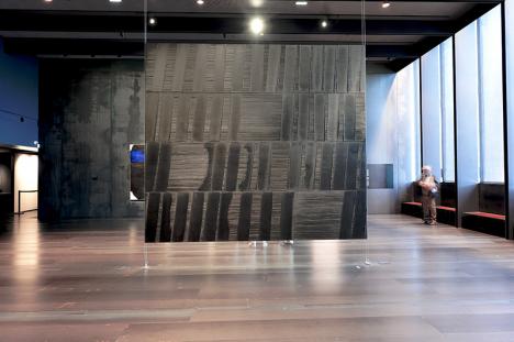 Une salle d'exposition du musée Soulages à Rodez. © RCR – photothèque Rodez agglomération / photo Jean-Louis Bories