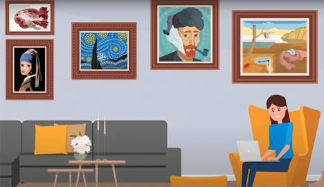 Capture d'écran d'une vidéo promotionnelle pour Art 4 Humans. © Art 4 Humans