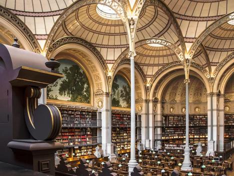 Bibliothèque de l'INHA - Salle Labrouste. © Photo Laszlo Horvath 