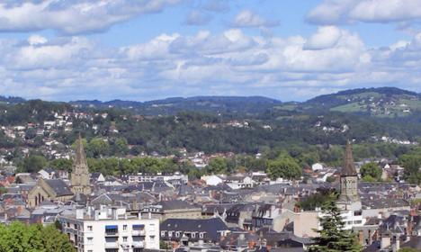 Vue panoramique de Brive-la-Gaillarde, en Corrèze. © Photo Florent Chouffot