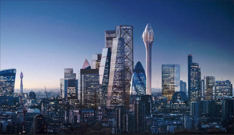 Projet d'architecte pour la tour The Tulip à Londres. © Foster & Partners