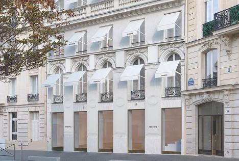 Le nouvel espace de la galerie Perrotin au 8, avenue Matignon dans le 8e arrondissement de Paris. © Atelier Senzu
