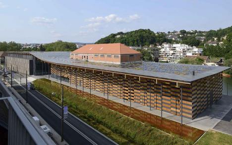 Frac Franche-Comté, Cité des arts, Besançon © Kengo Kuma & Associates/Archidev/photo Nicolas Waltefaugle