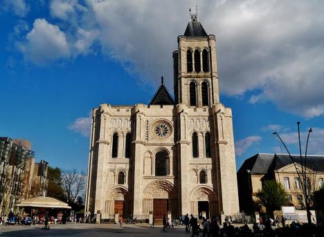 Façade de la basilique de Saint-Denis. © Zairon, 2017, CC BY-SA 4.0