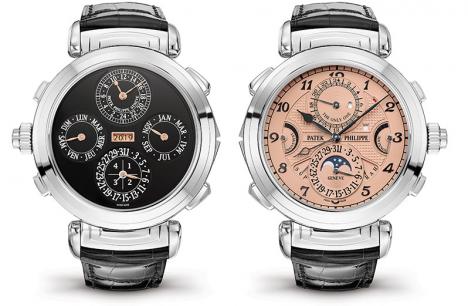 Patek Philippe, Grandmaster Chime à boîtier réversible, vendue par Christie's Genève pour 31 M$ dans le cadre de la vente caritative Only Watch en novembre 2019. © Christie's Images Ltd