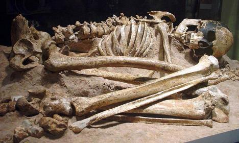 Squelette de femme préhistorique. © Glenn McIntosh, 2016, CC BY-SA 4.0