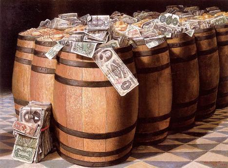 Victor Dubreuil, Money to Burn, 1893, huile sur toile, Collection privée. © PD-Art