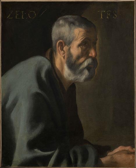 Diego Vélasquez et atelier ?, Saint Simon, apostolado, avant 1623, huile sur toile, 61 x 49 cm, collection particulière. 