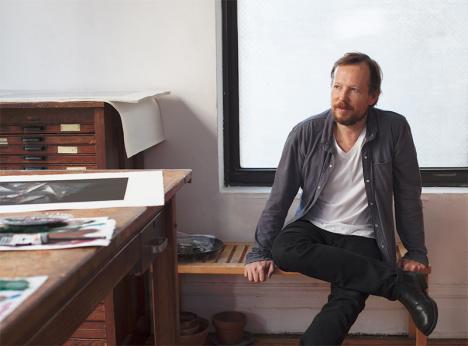 Guillermo Kuitca dans son atelier. © DR.