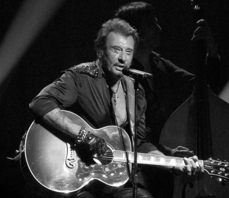 Johnny Hallyday lors d'un concert au Beacon Theatre, le 7 octobre 2012. © Rufus, CC BY 2.0
