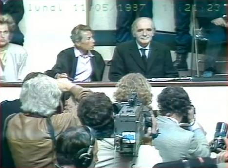 Archives audiovisuelles de la Justice, procès Klaus Barbie, 1987. © Archives Nationales, 7AV