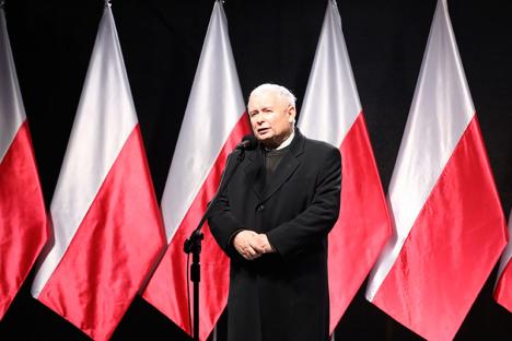 Jarosław Kaczyński, co-fondateur du PiS, en 2018. © Rafal Zambrzycki, CC BY 2.0