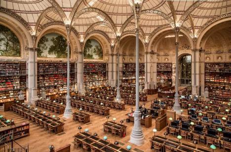 Bibliothèque de l'Institut national d'histoire de l'art (INHA), salle Labrouste, BNF Richelieu © INHA