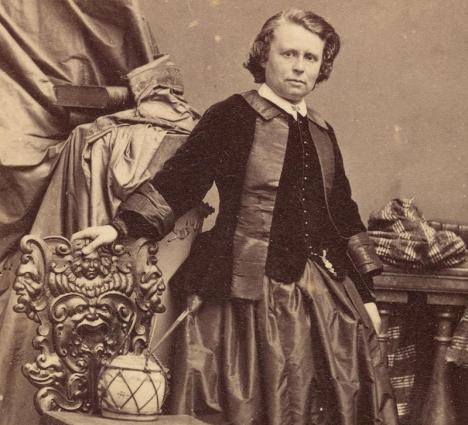 Eugène Disdéri, Portrait de Rosa Bonheur, vers 1862, albumine sur carton, 8 x 5 cm, Getty Center. © Public domain