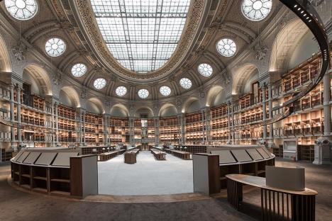 Salle Ovale du site Richelieu de la Bibliothèque nationale de France. © JC Ballot / OPPIC / BnF