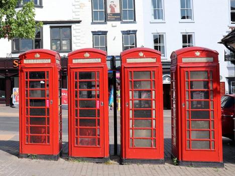 Cabines téléphoniques en Angleterre. © Pxfuel