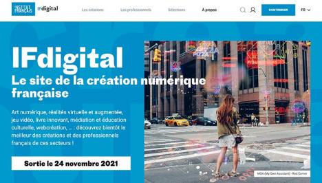 Interface du site IFdigital. © Institut Français