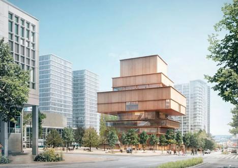 Vue d'architecture du futur Chan Centre for the Visual Arts à Vancouver. © Herzog & de Meuron 