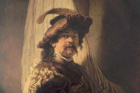 Rembrandt van Rijn (1607-1669), détail du Porte-Étendard, 1636, 125 x 105 cm, huile sur toile  © Public domain