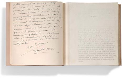 Simone de Beauvoir, Manuscrit autographe Les Mandarins, 1949-1953, 956 feuillets in-4. © Aguttes