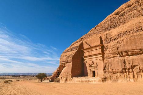 Site d'Al Ula en Arabie Saoudite, pour lequel l'agence française Afalula assure une mission de développement et de co-construction. © Photo Ammar Abd Rabbo