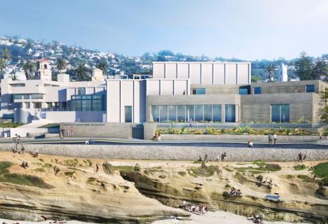 Vue d'architecte du Museum of Contemporary Art de San Diego avec ses nouvelles extensions. © MCASD La Jolla