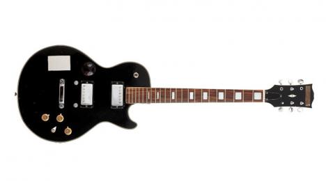 NFT de la guitare Gibson Les Paul de John Lennon. © Julien's Auctions