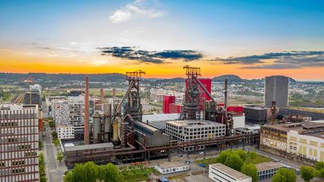 La Terrasse des Hauts Fourneaux à Belval. © Le Fonds Belval