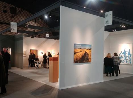 Le stand de la galerie Jeanne Bucher Jaeger lors de la 24e édition d'Art Paris © Photo Ludovic Sanejouand, 2022