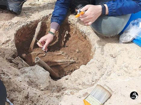 Fouilles archéologiques sur le site de Mont'e Prama en Sardaigne. © Ministro della cultura