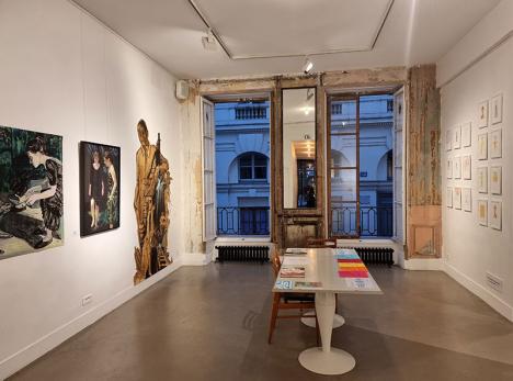 Le stand de la galerie LJ au salon DDessin {22} © Photo Clotilde Bednarek pour LeJournaldesArts.fr, le 19 mai 2022 