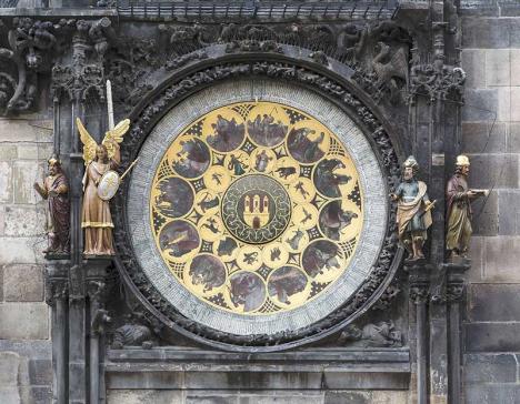 Calendrier de l'horloge astronomique de Prague avant sa restauration. © Jacek Halicki, 2015, CC BY-SA 4.0