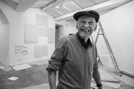 Jacques Villeglé. © Photo Tadzio, Galerie Georges-Philippe & Nathalie Vallois, février 2021