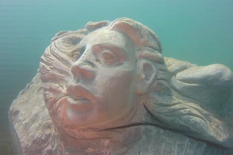 Sculpture du musée sous-marin de la Casa dei Pesci. © Casa dei Pesci